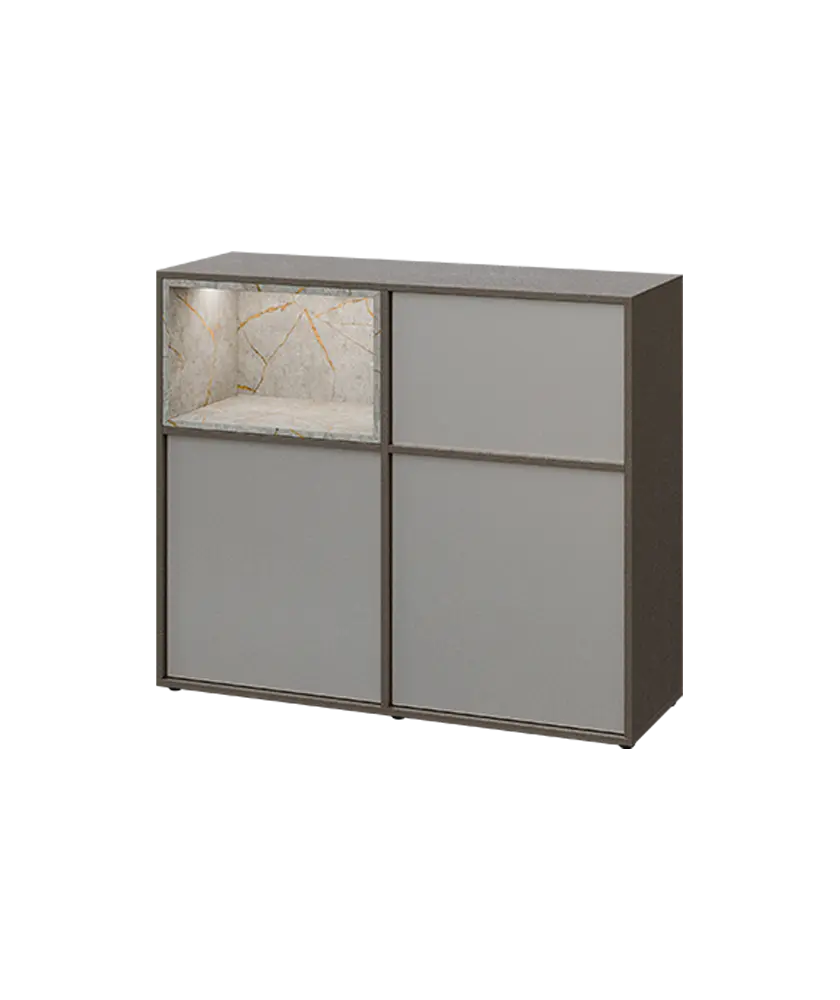 ERE D1241 L dolní modul, 2-dveřová/nika, 1000x1200x400, levý, metalická